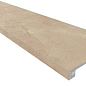 Комплект MM01 Magmas Beige (Ступень 33x120 неполированный прямоугольный бортик без насечек + Подступенок 14,5x120) Ametis by Estima