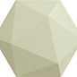 Origami green hex 11x12.5 Tubadzin