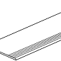 610140000071 Skyline Snow Gradino Nat 30x120 Italon