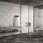 Alchemy 7.0 White Hammered 59.55x119.3 Apavisa Porcelanico