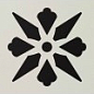 050N006D016 ENC06 Fleur 16 (BAS, NOI) 5x5 Winckelmans