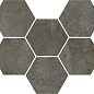 620110000174 Экспо Дарк Мозаика Гексагон 25x29 ColiseumGres