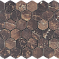 Mosaic Copper Slab Black 48 Hexagone 30.9x32.2 Velsaa