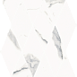 620110000202 Stellaris Statuario White Mosaico Diamond Lux 28x48 Italon