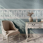BLE021 Бордюр Багет Браганса голубой матовый 25х5,5 Kerama Marazzi