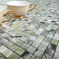 Pietrine Onice Jade Bianco POL 2.3x2.3 29.8x29.8 Caramelle Mosaic