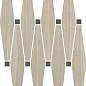 59225 Mos.Losanga Cream Sat.con Oro 27x35,8 Cerdomus