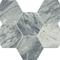 620110000068 Charme Extra Atlantic Mosaico Hexagon 25x29 Italon