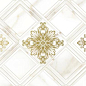 10300000203 Calacatta Gold Белый Декор 40x25 Global Tile