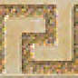 240242 MARBLE LISTELLO GRECA ORO SAB 2,7x58,5 Versace (Gardenia Orchidea)