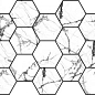 MALLA HEX CR LUX ICEBERG WHITE 32,5x22,5 Pamesa