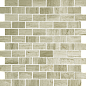 Pietrine Travertino Silver POL 2.3x4.8 29.8x29.8 Caramelle Mosaic
