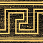 263040 Fascia Greca Oro Carbon 20x80 Versace (Gardenia Orchidea)