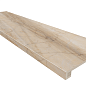 Комплект Ступень BR02 Bernini Beige 33x120 неполированная с бортиком + Подступенок 14,5x120 Estima