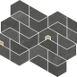620110000180 Continuum Petrol Mosaico Jewel 31.1x38.2 Italon