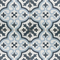 DY44VN0041 VENICE Sky Blue Black Pre-cut 45x45 Etili Seramik