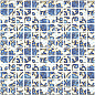 DT19 Декор Мотив синий 29.8х29.8 Kerama Marazzi