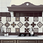 CHOCOLATE BRILLO BISEL 15х15 Monopole Ceramica
