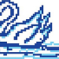 SD-114 Porcelain Mosaic Design Swan 2 5x5 (480x330) Serapool
