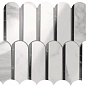 fQKP Carrara Superiore Nero Elegante Archs Mosaico 28.2x31 FAP Ceramiche