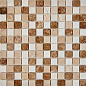 PIX278 Light Еmperador, Dolomiti Bianco, Crema Nova из мрамора полированная 23x23 305х305x6 Pixmosaic