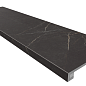 Комплект NL04 Nolana Black (Ступень 33x120 неполированный прямоугольный бортик без насечек + Подступенок 14,5x120) Estima