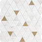 M8GZ Allmarble Wall Statuario Satin Mosaico Tria 40х43 MARAZZI Italy