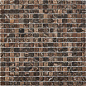 PIX219 Dark Emperador из мрамора матовая 15x15 305х305x4 Pixmosaic