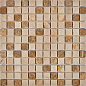 PIX274 Emperador Light, Crema Nova из мрамора полированная 23x23 305х305x6 Pixmosaic