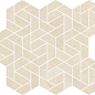 620110000154 Metropolis Desert Beige Mosaico Icon 28.6x34.7 Italon
