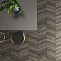 Chevron Ancona Chocolat 8x40 Ecoceramic