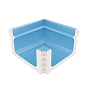 KP131 Переливной лоток керамический внутренний угол Light Blue 24x24 Serapool фото в миниатюре