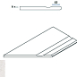 620090000276 PURE BORDO SVASATO ROUND SX 30x60 Italon