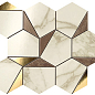 9EHB Marvel Gold Hex Brown-Calacatta 25.1x29 Atlas Concorde