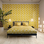 PF60011445 Manifesto La Greca Midi Blue 120x280 Versace (Gardenia Orchidea) фото в миниатюре 13