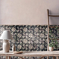 Florentina Lilia White 15x15 Nanda Tiles
