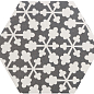 21357 Hexatile Harmony B&W 17,5x20 EQUIPE