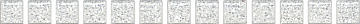 POF001 Карандаш Бисер белый серебро 20*1.4 Kerama Marazzi