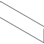 610130007565 Avantgarde Silver Battiscopa 7.2x80 Italon