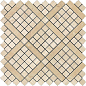 9MVA Marvel Travertino Alabastrino Diagonal Mosaic 30.5x30.5 Atlas Concorde
