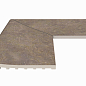 Угол фарфорового плоского поручня наружный Natural Mocha 25x50 Serapool фото в миниатюре