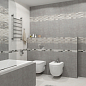 Fiori Grigio Бордюр металлизированный 1506-0101 6,5х60 Lasselsberger
