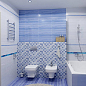 Бордюр Bubbles ultramarine 50x4 Laparet