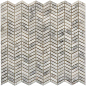 PIX290 Bianco carrara из мрамора полированная 27x10 298х307x8 Pixmosaic