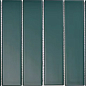 Y45P811 Strip Зеленая матовая 4.5x19.5 28.8x19.5 Porcelain mosaic фото в миниатюре