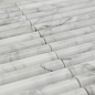 PIX342 Bianco Carrara, Convex матовая 20х151 300х305х12 Pixmosaic