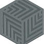 OS/D241/63010 Декор Агуста синий 6х5,2 Kerama Marazzi