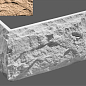 Угловой элемент Бретань 933 33,5/10x20x2.5 Leonardo Stone