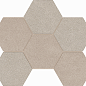 Мозаика LN01/TE01 Luna Hexagon неполированная 25x28.5 Estima