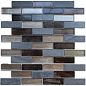 Naturelle Alcantara Nero 23x73 30.5х30.5 Caramelle Mosaic
